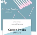 Candy Time Cotton Swabs (300 Count)(Rose)
