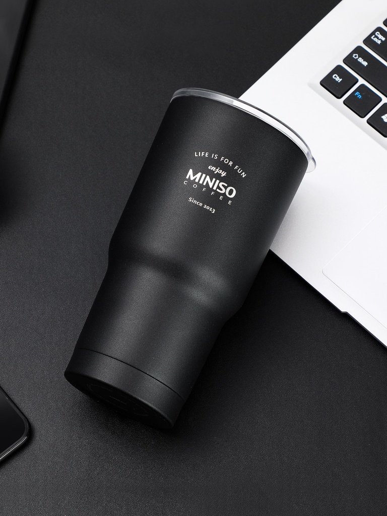 Classic Black White Series Steel Bottle 580ml Blac