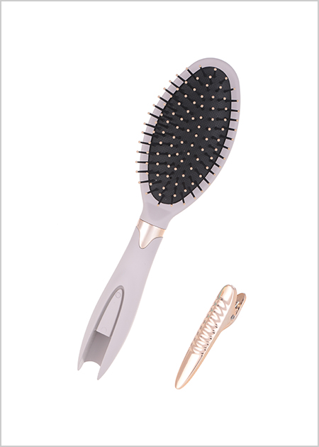 Cushion Hair Brush with Clip