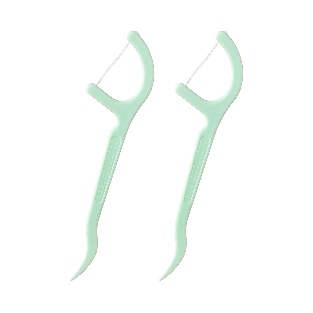 Anti bacterial Gum Care Dental Flossers Mint 80 pc