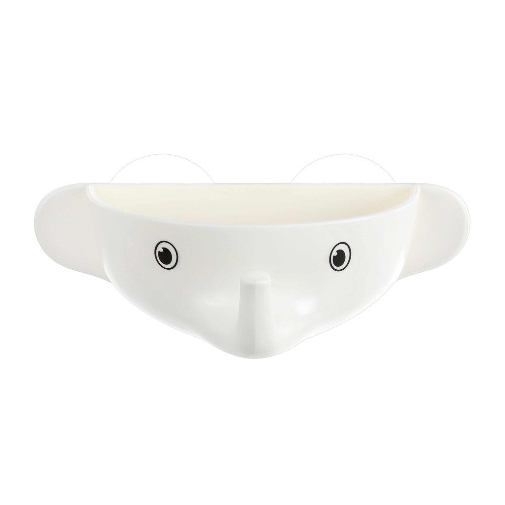 ELEPHANT PATTERN SOAP HOLDER WHITE