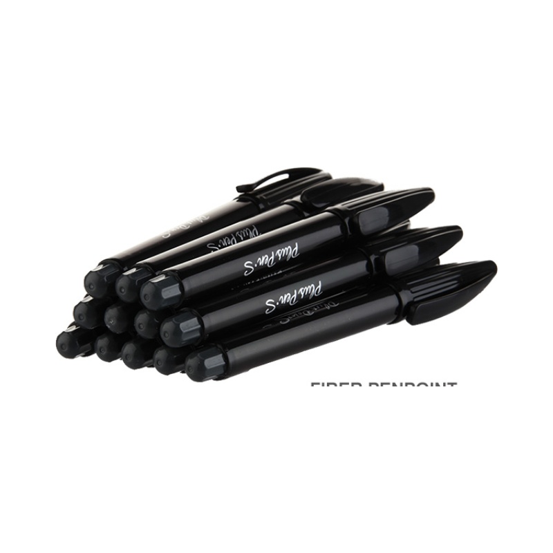 PLUSPENS WATER BASED FIBRE TIP PEN BLACK