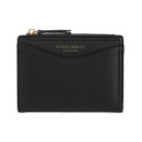 Leisure Two fold Short Wallet Black