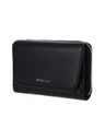 Metal Textured Women s Wallet with Zipper Black