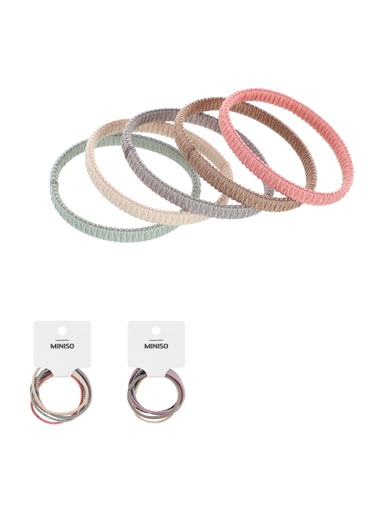 [Seamless Rubber Band with Folds 5pcs Colored (Moveforward)] Seamless Rubber Band with Folds 5pcs Colored