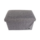 FOLDABLE STORAGE STOOL GRAY