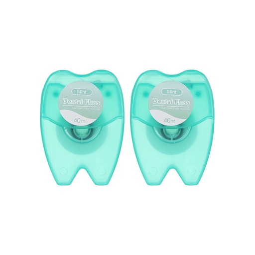 [40m Mint Flavor Smooth Dental Floss 2 Pack (Miniso)] 40m Mint Flavor Smooth Dental Floss 2 Pack
